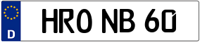 Trailer License Plate